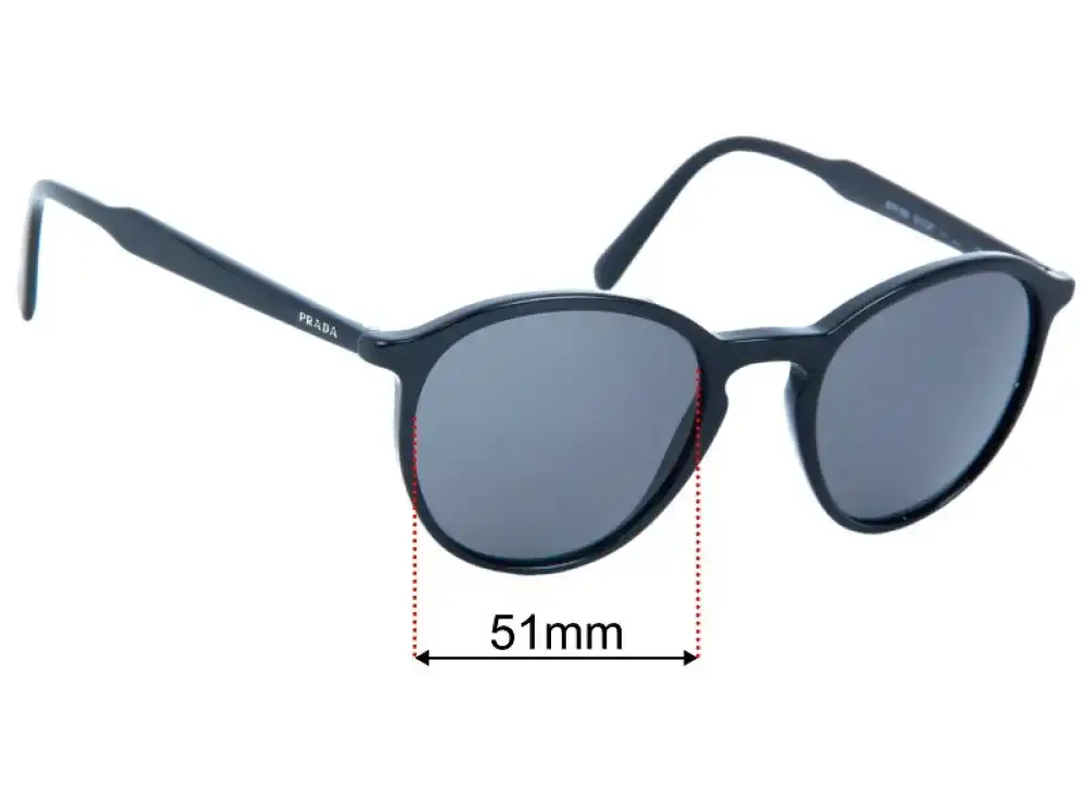 Prada SPR05X 51mm Replacement Lenses by Sunglass Fix™